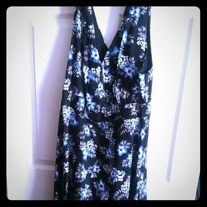 Torrid Midi Length fit and flare dress.